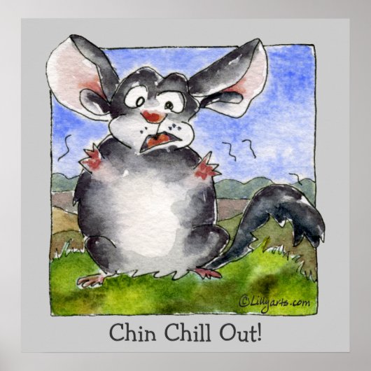 おもしろいストレス漫画ポスタープリント ポスター (正面)