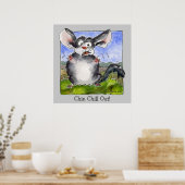 おもしろいストレス漫画ポスタープリント ポスター (キッチン)