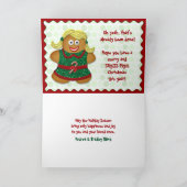 おもしろいストレス無料クリスマスグリーティングカード シーズンカード (内部)