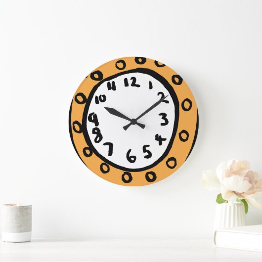 おもしろいストーリータイモダンム ラージ壁時計 (ホーム)