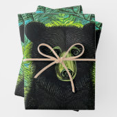 おもしろいストーリーブックリトルブラックベア ラッピングペーパーシート (インサイチュ)