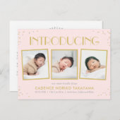 おもしろいスナップショットベビー誕生発表葉書 ポストカード (正面/裏面)