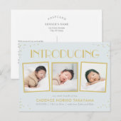 おもしろいスナップショットベビー誕生発表葉書 ポストカード (正面/裏面)