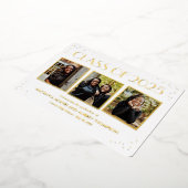 おもしろいスナップショット箔の卒業写真招待状 箔招待状 (回転した状態)