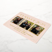 おもしろいスナップショット箔卒業写真招待状Foi 箔招待状 (回転した状態)