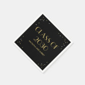 おもしろいスナップショット編集可能なカラー卒業ナプキン スタンダードカクテルナプキン (角)