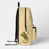 おもしろいスネークカメレオンパーソナライズされたキッズ プリントバックパック (左)