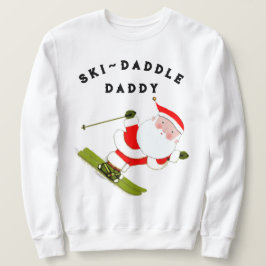 おもしろいスノースキークリスマス スウェットシャツ