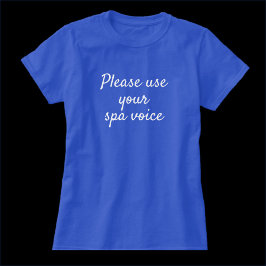 おもしろいスパの音声引用文Tシャツを使用 Tシャツ