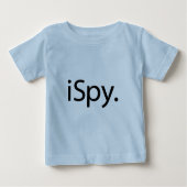 おもしろいスパイテクノロジージョーク シンプルなタイポグラフィ ベビーTシャツ (正面)