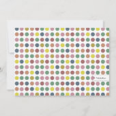 おもしろいスパガール誕生日スパパーティの招待状|ゼブラ 招待状 (裏面)