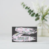 おもしろいスパークリーソーピー洗浄(ばちゃばちゃ)跳ねる 名刺 (スタンド正面)