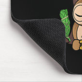 おもしろいスピリチュアルがフクロウの汚れめい想る マウスパッド (コーナー)