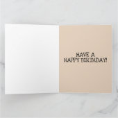 おもしろいスフィンクス猫ビッグ誕生日グリーティングカード カード (内部)