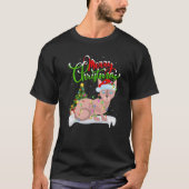 おもしろいスフィンクス猫好きクリスマス照明スフィンクス猫Ch Tシャツ (正面)