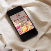 おもしろいスペインのワイン&チーズテイスティング35誕生日 招待状