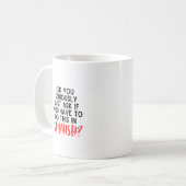 おもしろいスペインの先生 コーヒーマグカップ (正面左)