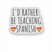 おもしろいスペインの学の言葉話や教えの主張 シール (正面)