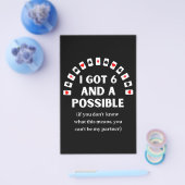 おもしろいスペード得6枚と可遊能なカード チラシ (シングル)