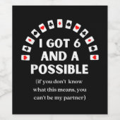 おもしろいスペード得6枚と可遊能なカード ワインラベル