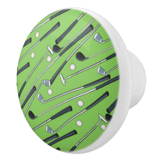 おもしろいスポーツのゴルフボールとクラブのホームデッキのプル セラミックノブ (右)