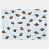 おもしろいスポーツグリーンサッカーお洒落場かわいい ラッピングペーパーシート (正面)