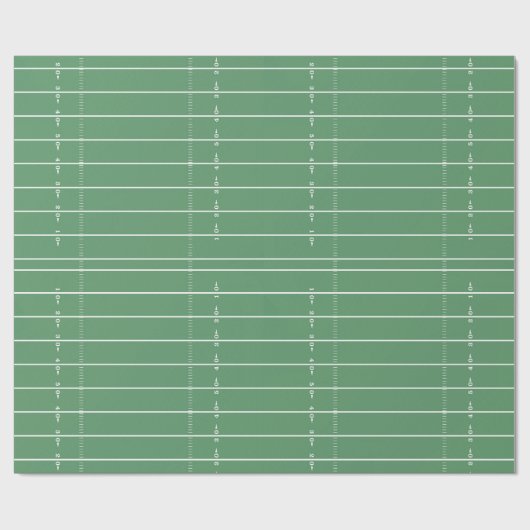 おもしろいスポーツグリーンサッカーお洒落場かわいい ラッピングペーパー (フラット)