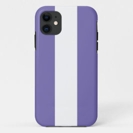 おもしろいスポーティ航海のペリウィンクル白ストライプ色 iPhone 11 ケース