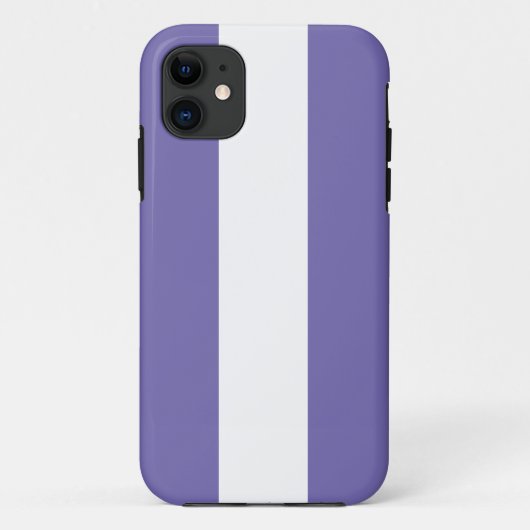 おもしろいスポーティ航海のペリウィンクル白ストライプ色 Case-Mate iPhoneケース (裏面)
