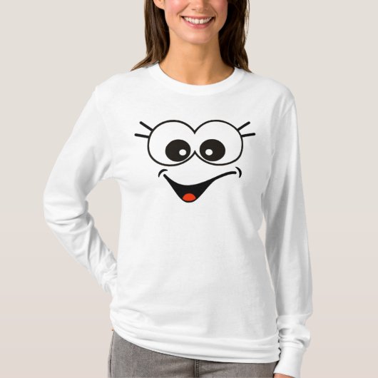 おもしろいスマイリーフェイスTシャツ Tシャツ (正面)
