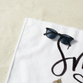 おもしろいスマイルラ間抜けマビーチタオル ビーチタオル (インサイチュ)