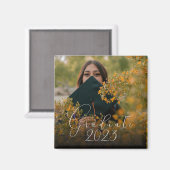 おもしろいスモダンクリプト写真の卒業発表 マグネット (正面/裏面)