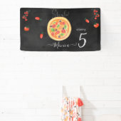 おもしろいスライス、ピザ誕生日 横断幕 (インサイチュ)