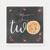 おもしろいスライス、2番目の誕生日 スタンダードランチョンナプキン (正面)