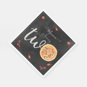 おもしろいスライス、2番目の誕生日 スタンダードランチョンナプキン (角)