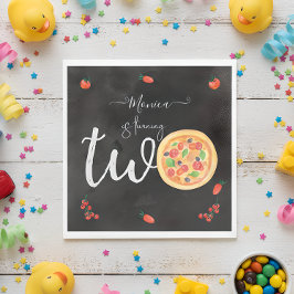 おもしろいスライス、2番目の誕生日 スタンダードランチョンナプキン