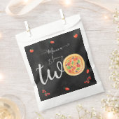 おもしろいスライス、2番目の誕生日 フェイバーバッグ (クリップ留めされた状態)