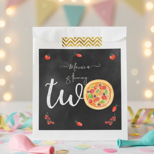 おもしろいスライス、2番目の誕生日 フェイバーバッグ