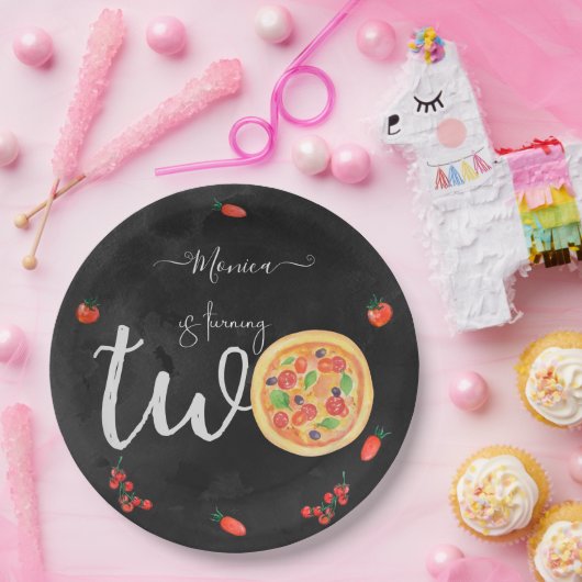 おもしろいスライス、2番目の誕生日 ペーパープレート (パーティー)