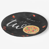 おもしろいスライス、2番目の誕生日 ペーパープレート (アングル)