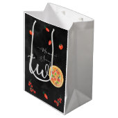 おもしろいスライス、2番目の誕生日 ミディアムペーパーバッグ (正面アングル)