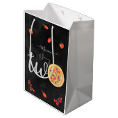 おもしろいスライス、2番目の誕生日 ミディアムペーパーバッグ (裏面アングル)