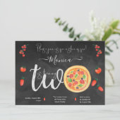 おもしろいスライス、2番目の誕生日 招待状 (スタンド正面)