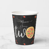 おもしろいスライス、2番目の誕生日 紙コップ (裏面)