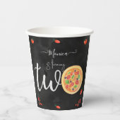 おもしろいスライス、2番目の誕生日 紙コップ (正面)