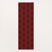 おもしろいスライド猫の引っかき傷 爪と足 ヨガマット (裏面)