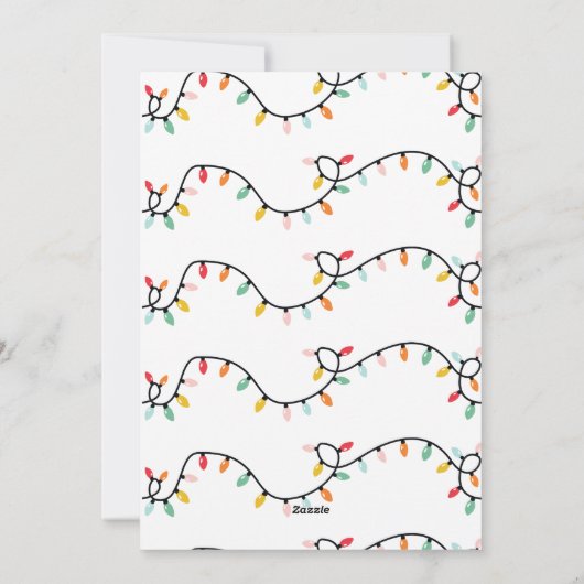 おもしろいスロスカラフルのクリスマス写真 シーズンカード (裏面)