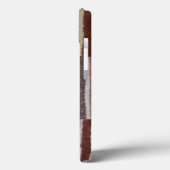 おもしろいスローガンヴィンテージスタイル茶色の手編みストライプ Case-Mate iPhoneケース (裏面 / 左)