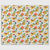 おもしろいスーパーヒーロー猫 ラッピングペーパー (フラット)