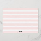 おもしろいス実在ナップストフォイル誕生のお知らせ 箔シーズンカード (裏面)